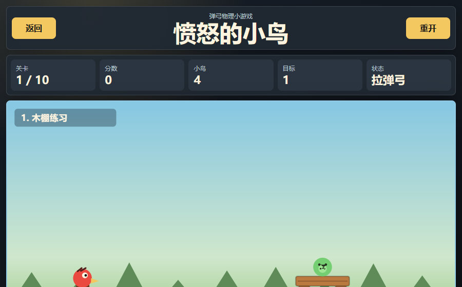 愤怒的小鸟游戏截图